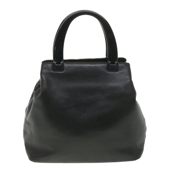 PRADA Hand Bag Leather Black Auth yb005 - Picture 13 of 16